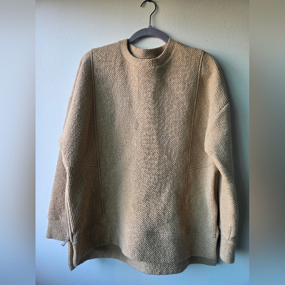 Calia Womens Tan Crewneck Sweater - Picture 2 of 5